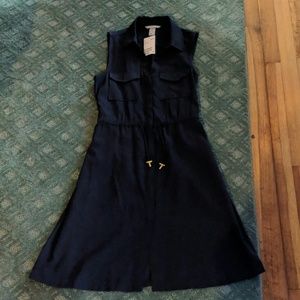 A polyester Navy dress from H&M